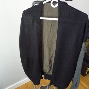VINCE ALPACA CASMERE WOOL BLEND SILK ON THE BACK OPEN FRONT CARDIGAN SIZE XS/P